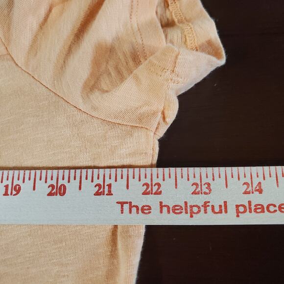 Talbots Embroidered Floral Square Neck Short Sleeve Top Size XL Slub Knit Cotton - Picture 10 of 11